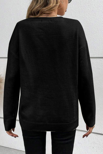 More boos, please! Drop Shoulder Sweater