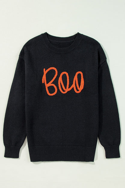 More boos, please! Drop Shoulder Sweater